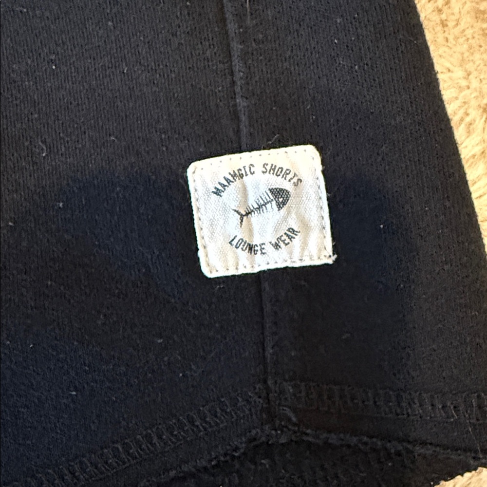 Men's Black Athletic Shorts with Logo - Picture 2 of 4